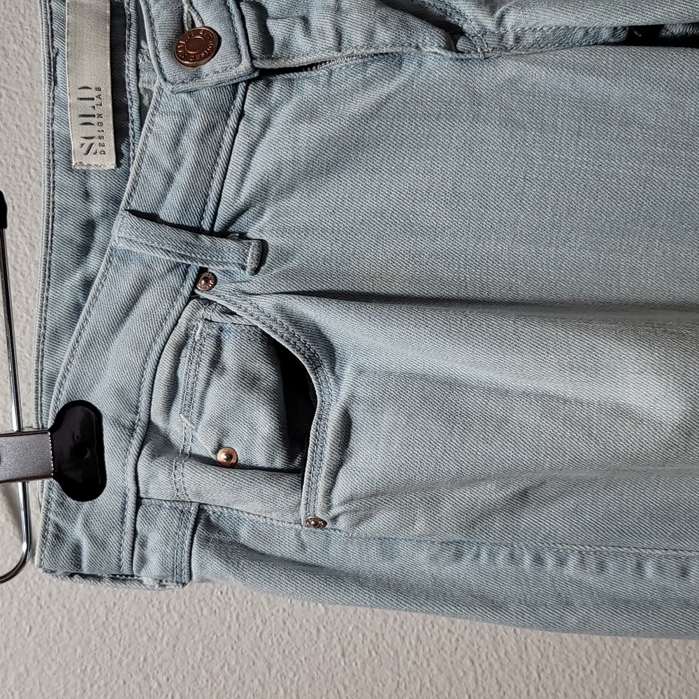 DESIGN LAB SOLD BESTFRIEND STRAIGHT LEG BLUE JEANS WOMENS DENIM PANTS SIZE 26 - Picture 2 of 13